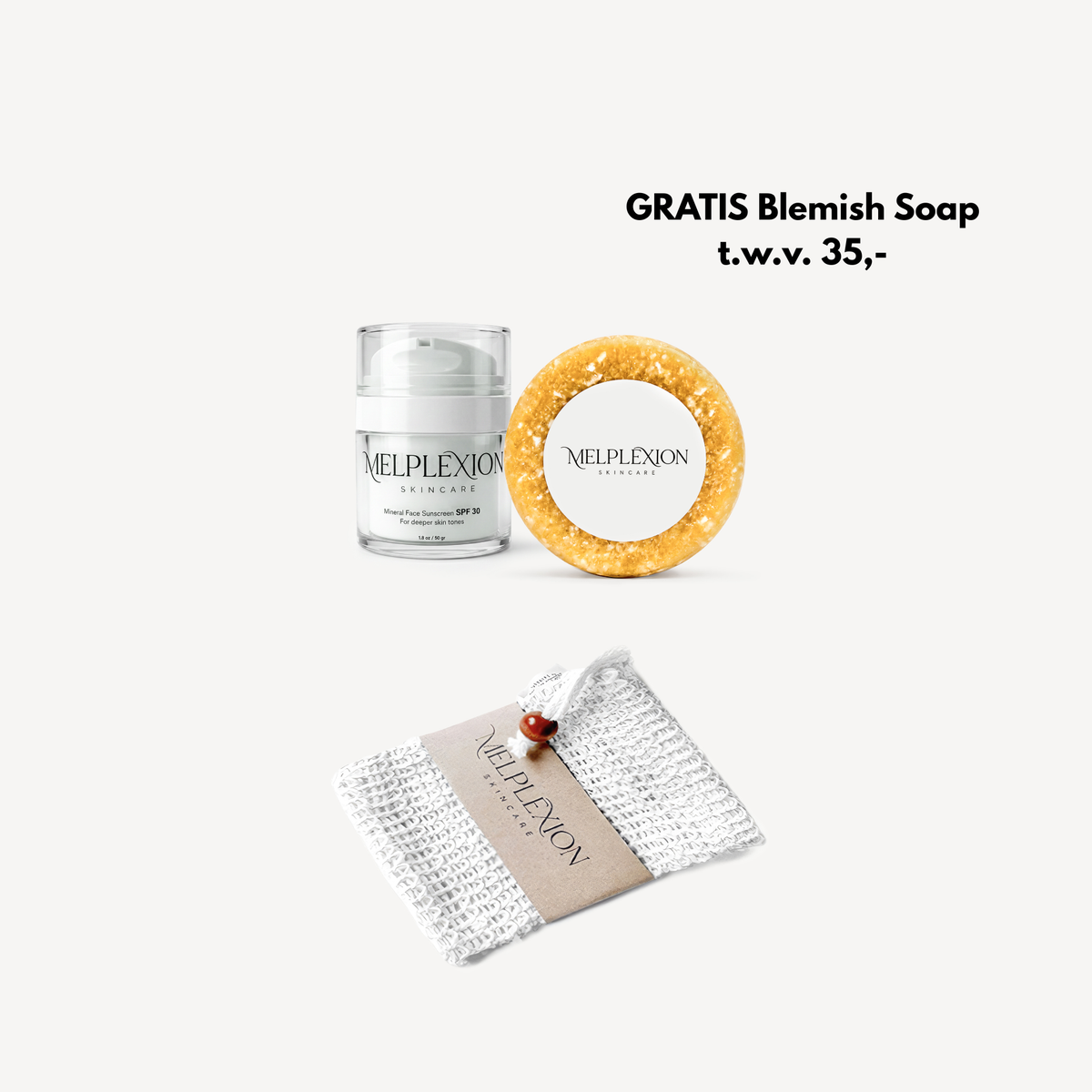 (BUNDEL) 1x Blemish Soap + 1x Daycream SPF 30