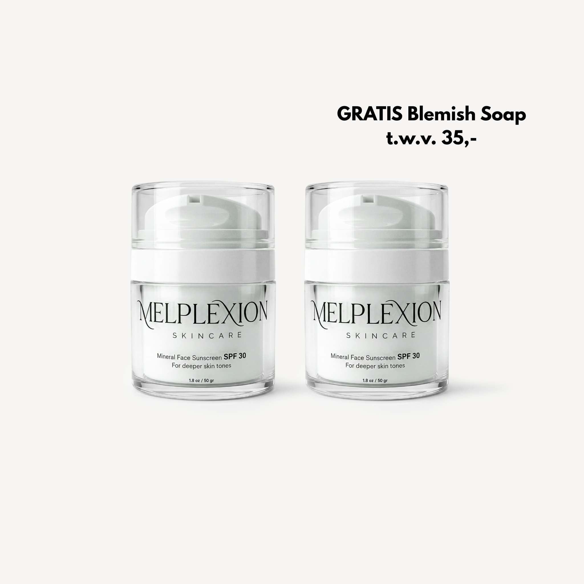(BUNDEL DEAL) 2x Melplexion Daycream - with SPF 30
