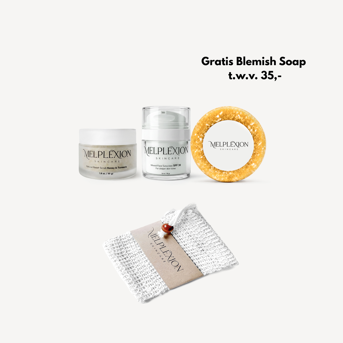 (BUNDEL DEAL) Reset Scrub + SFP 30 + Blemish Soap