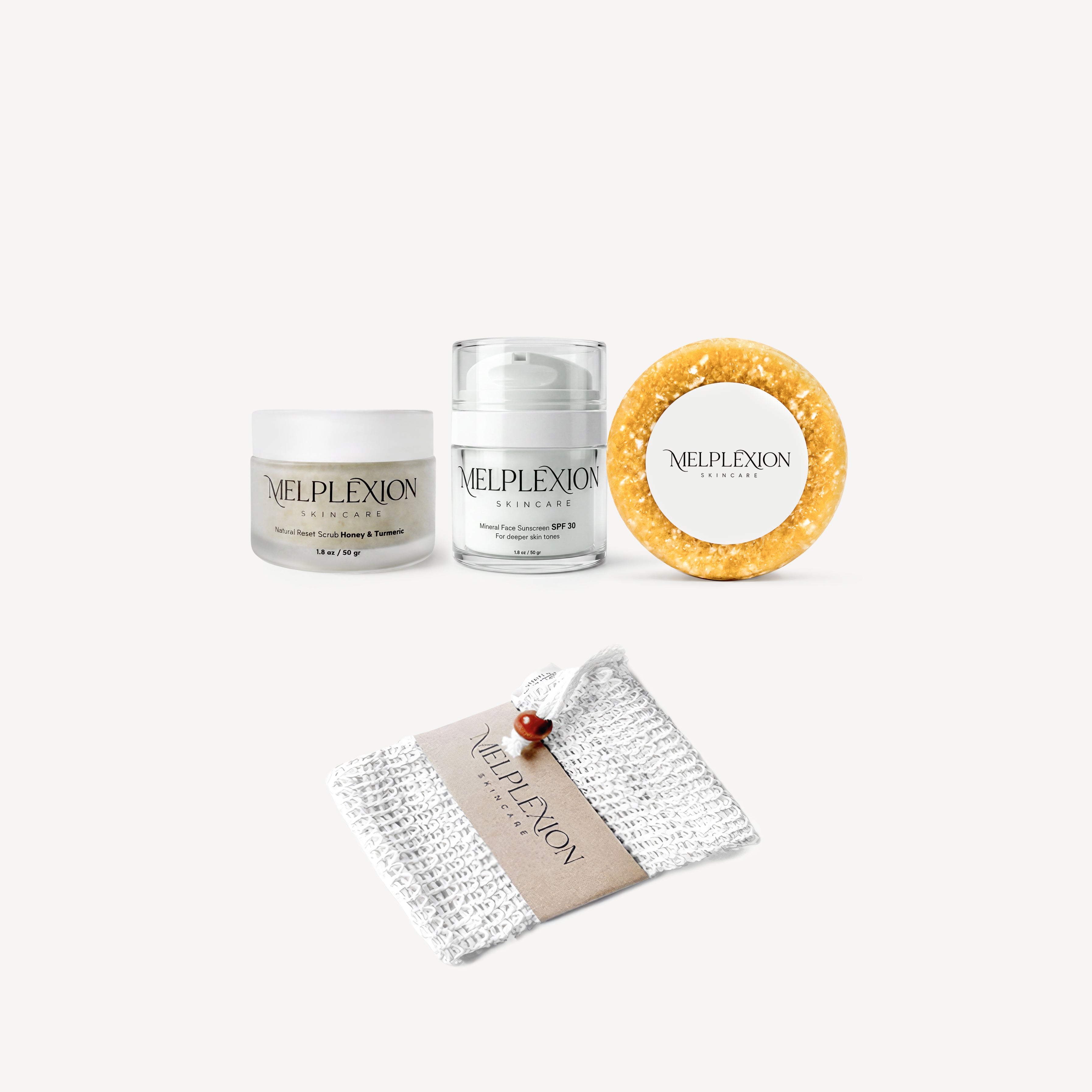 (SUMMER DEAL) Natural Scrub + SFP 30 + Natural Blemish Soap